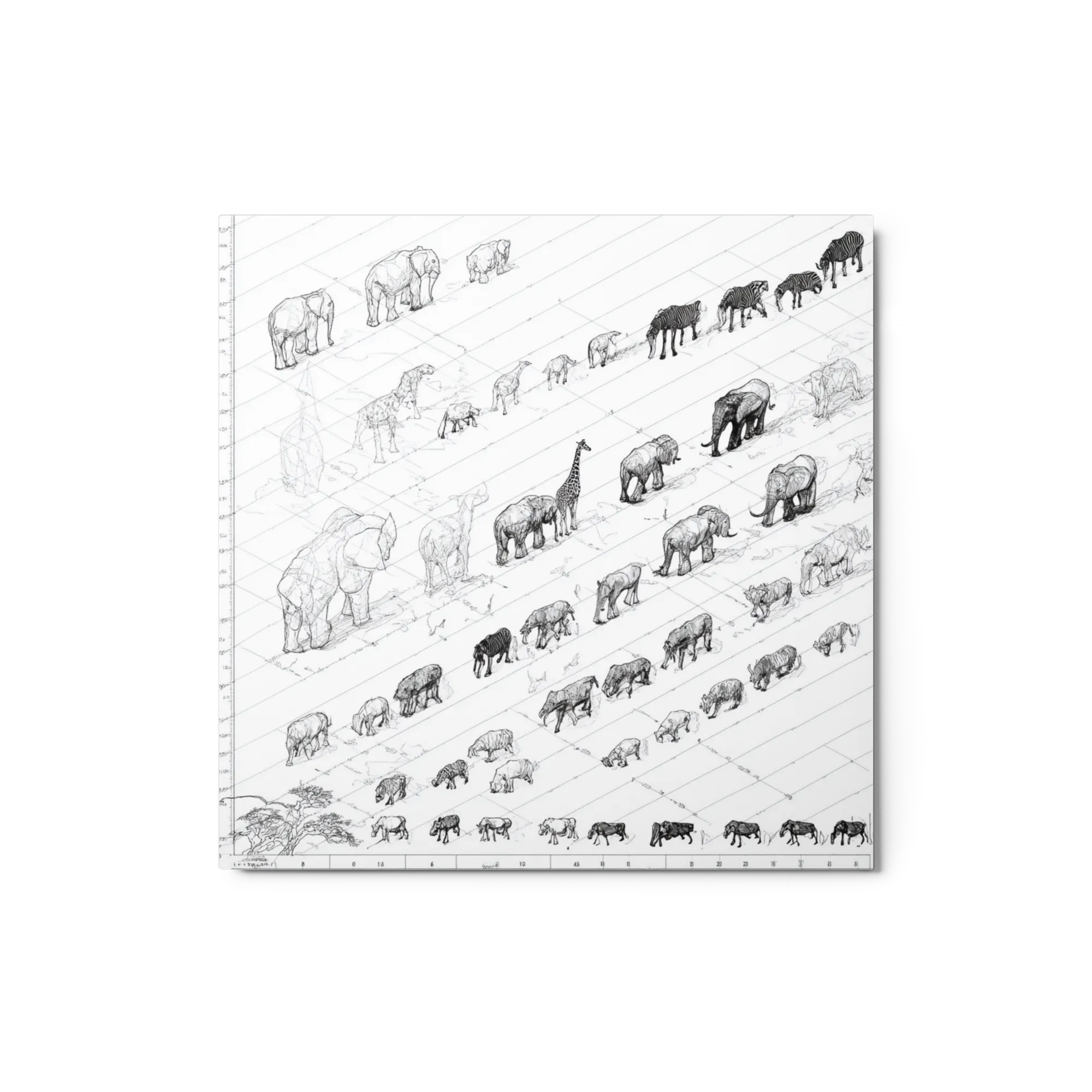 Isometric Animal Scale Study