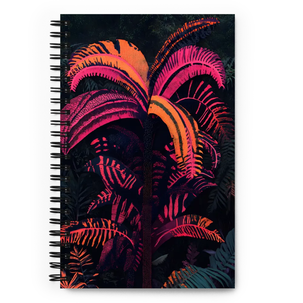 Neon Jungle Palms 
 Spiral Notebook | 140 pages