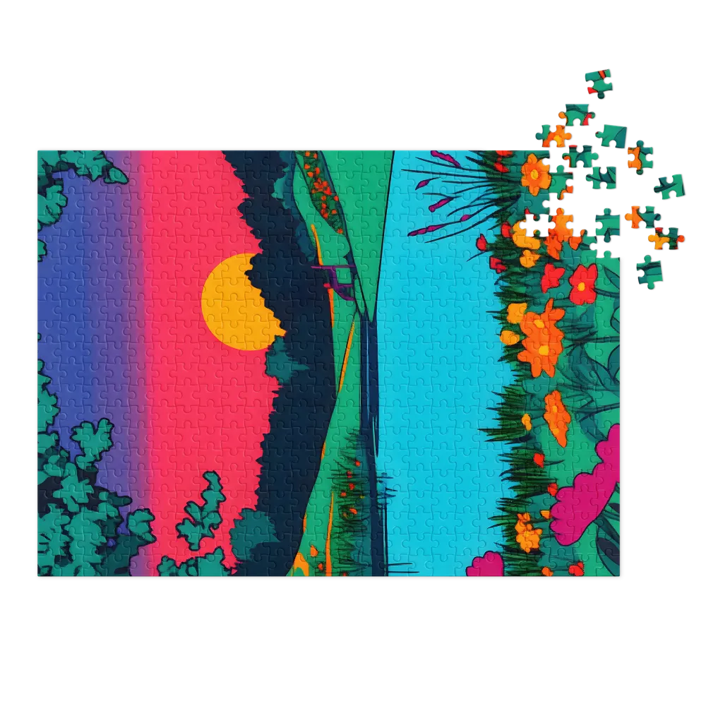 Colorful Sunset Landscape