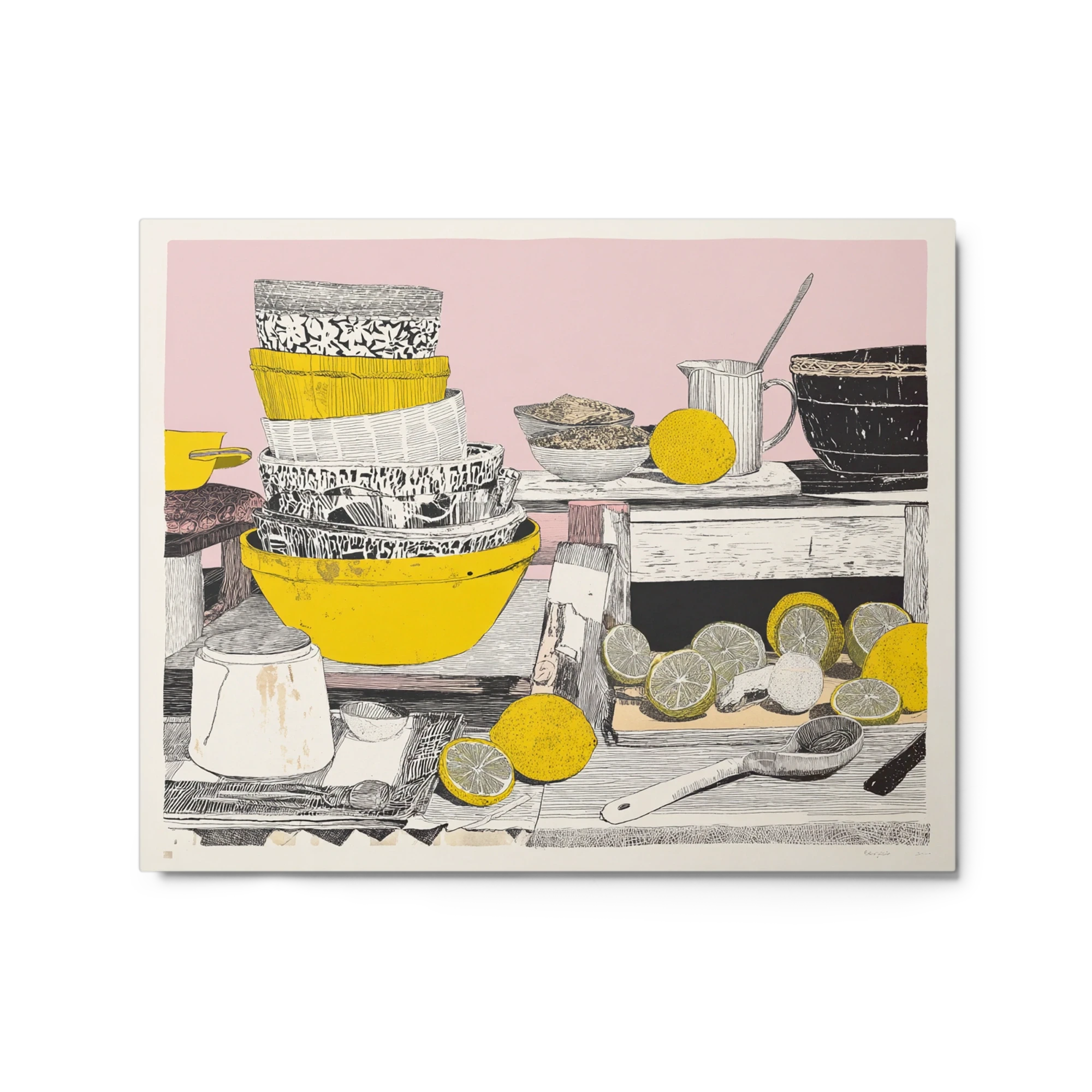 Lemons and Stacked Bowls