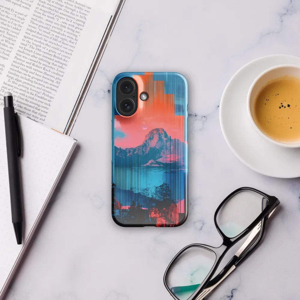 Chromatic Glitchscape 
 iPhone 16 Pro | Snap Case