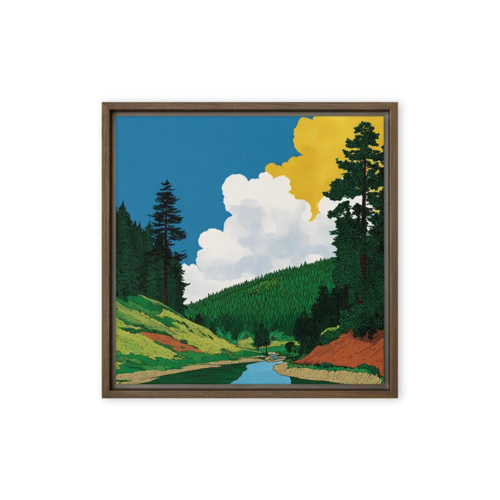 Valley Stream 
 Canvas | 8″x 8″