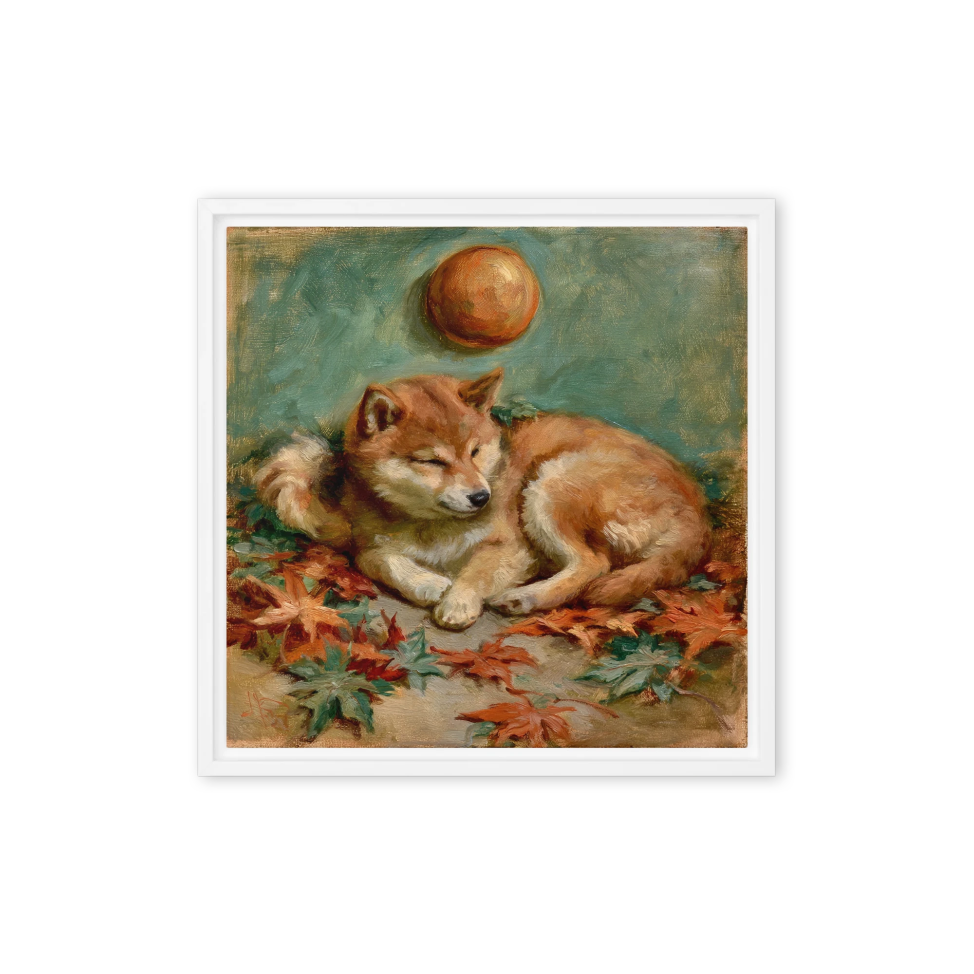 Autumn Shiba Dreams | Art Print
