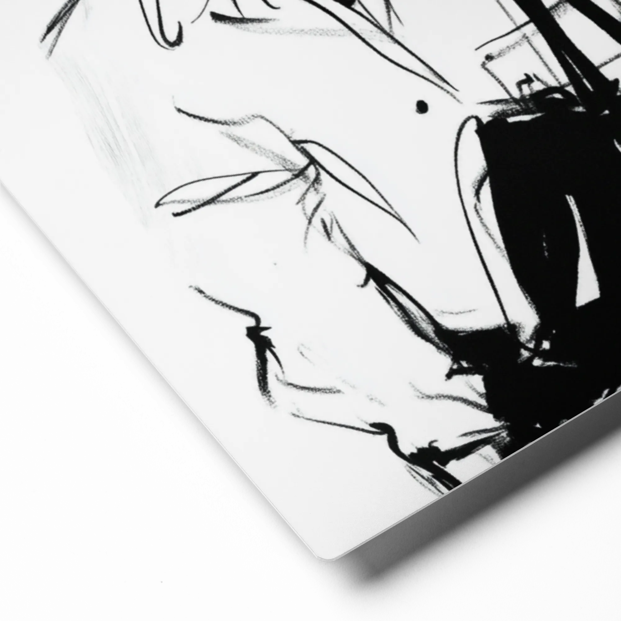 Chic in Ink 
 Canvas with White Frame
