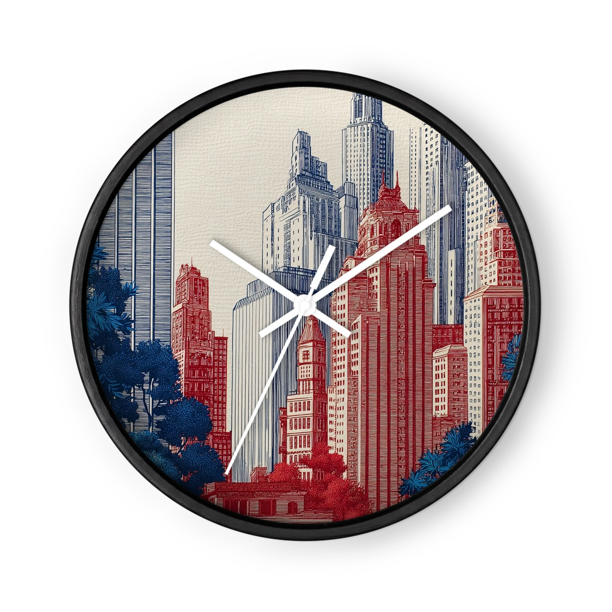 Red and Blue Metropolis