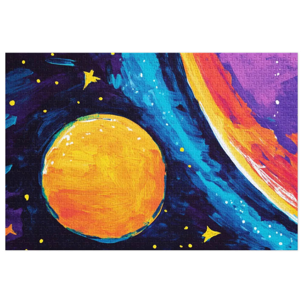 Abstract Planet in Space | Jigsaw Puzzle (252/520 pieces)