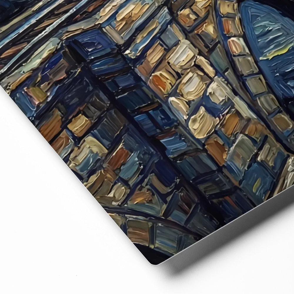 Celestial Express: A Starry Night Journey 
 Art Print | 12″x 18″