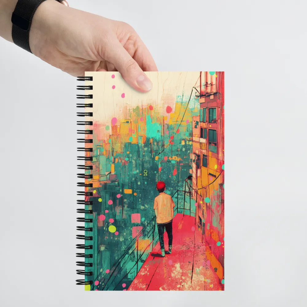 Gaze Over a Vibrant City 
 Spiral Notebook | 140 pages