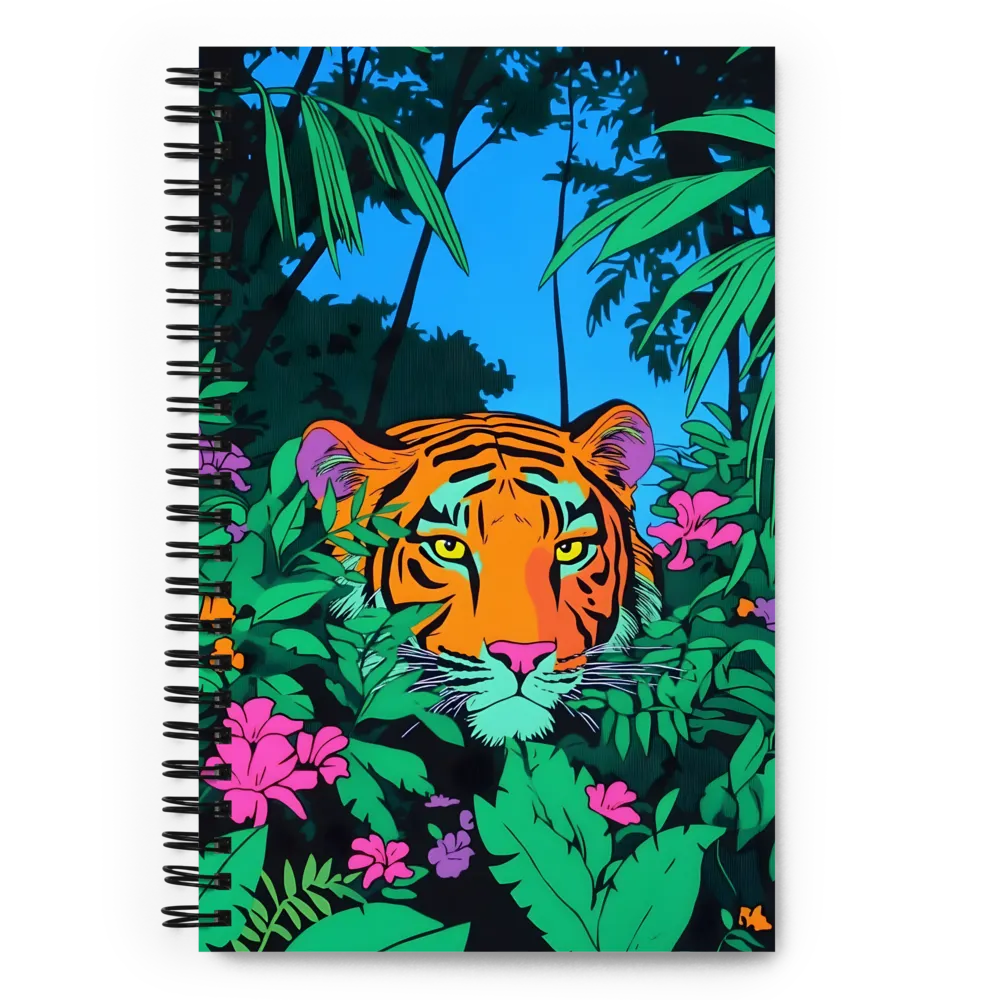 Jungle Tiger Pop Art 
 Spiral Notebook | 140 pages