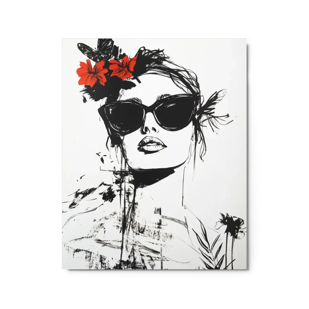 Floral Ink Muse | Art Print