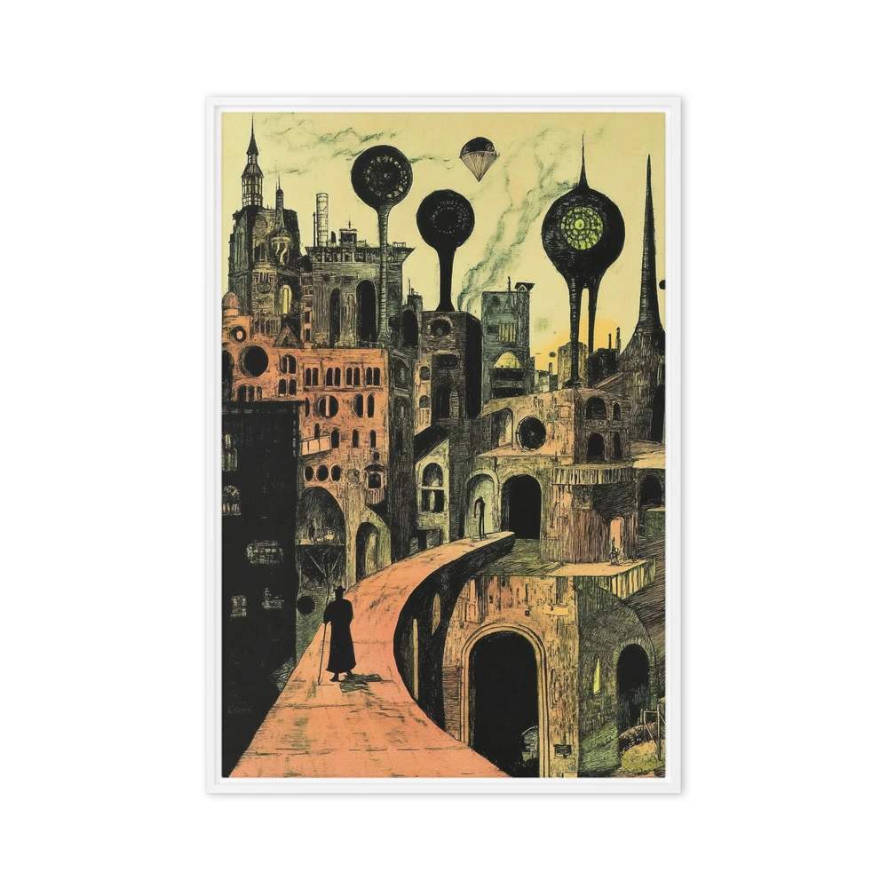 Journey Through a Fantastical City | Art Print