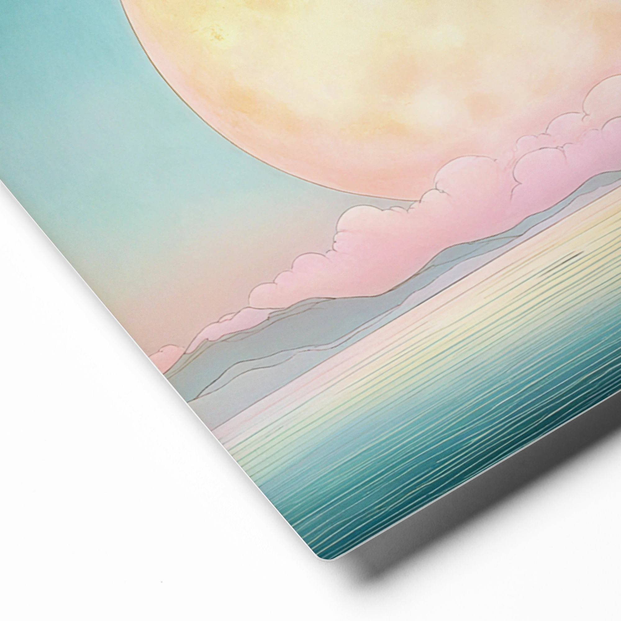 Lighthouse Under the Full Moon | Art Print