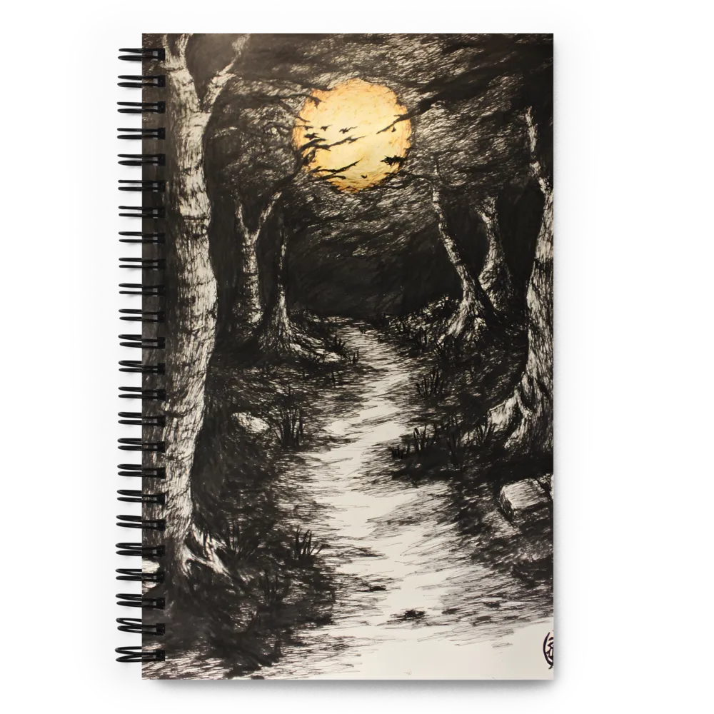 Whispers of the Moonlit Forest 
 Spiral Notebook | 140 pages