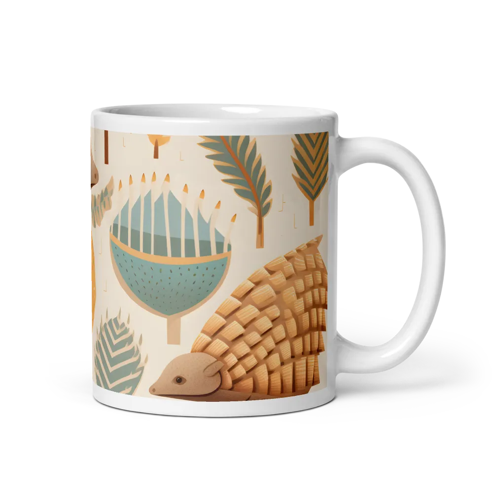 Pangolins in a Whimsical Habitat