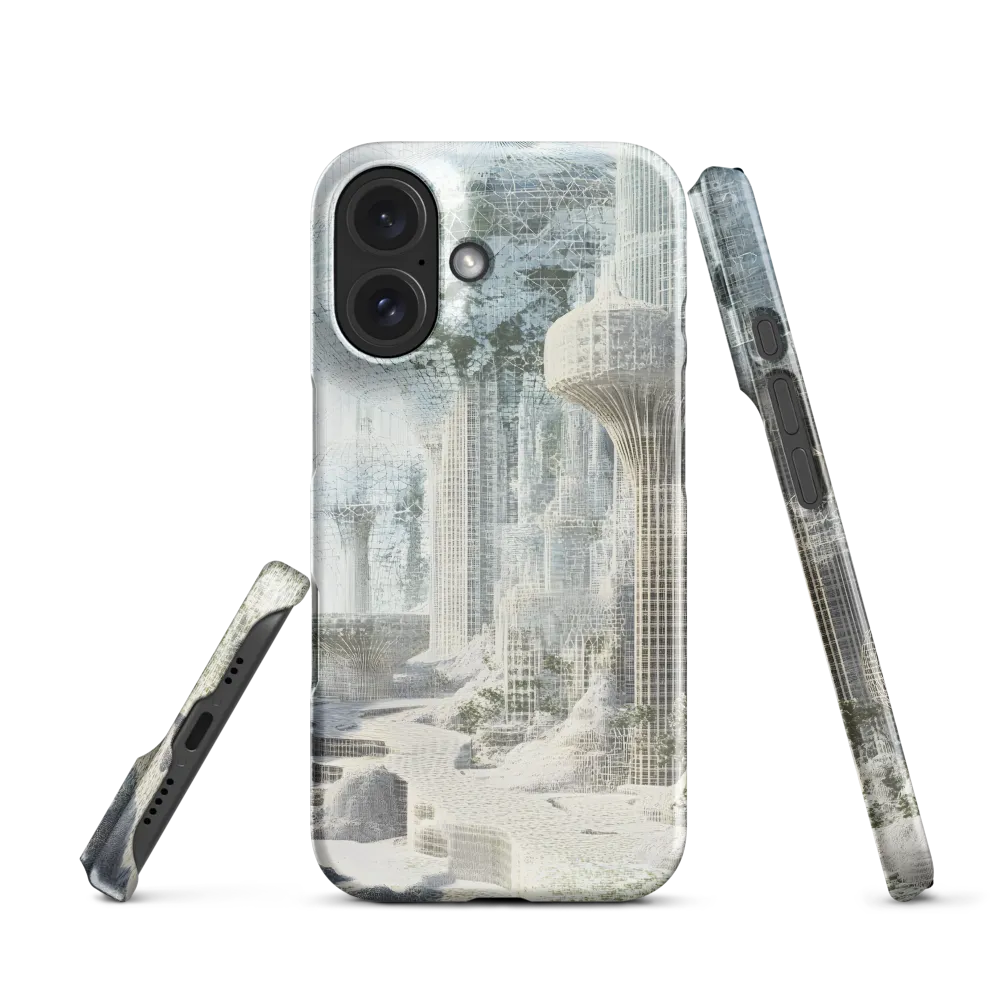 Ethereal Wireframe Cityscape 
 iPhone 16 Pro Max | Tough Case