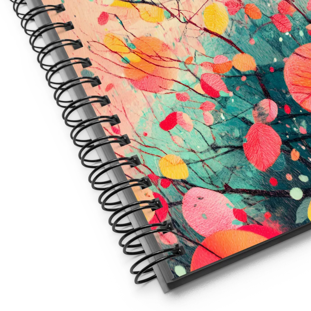 Vibrant Branch Dance 
 Spiral Notebook | 140 pages