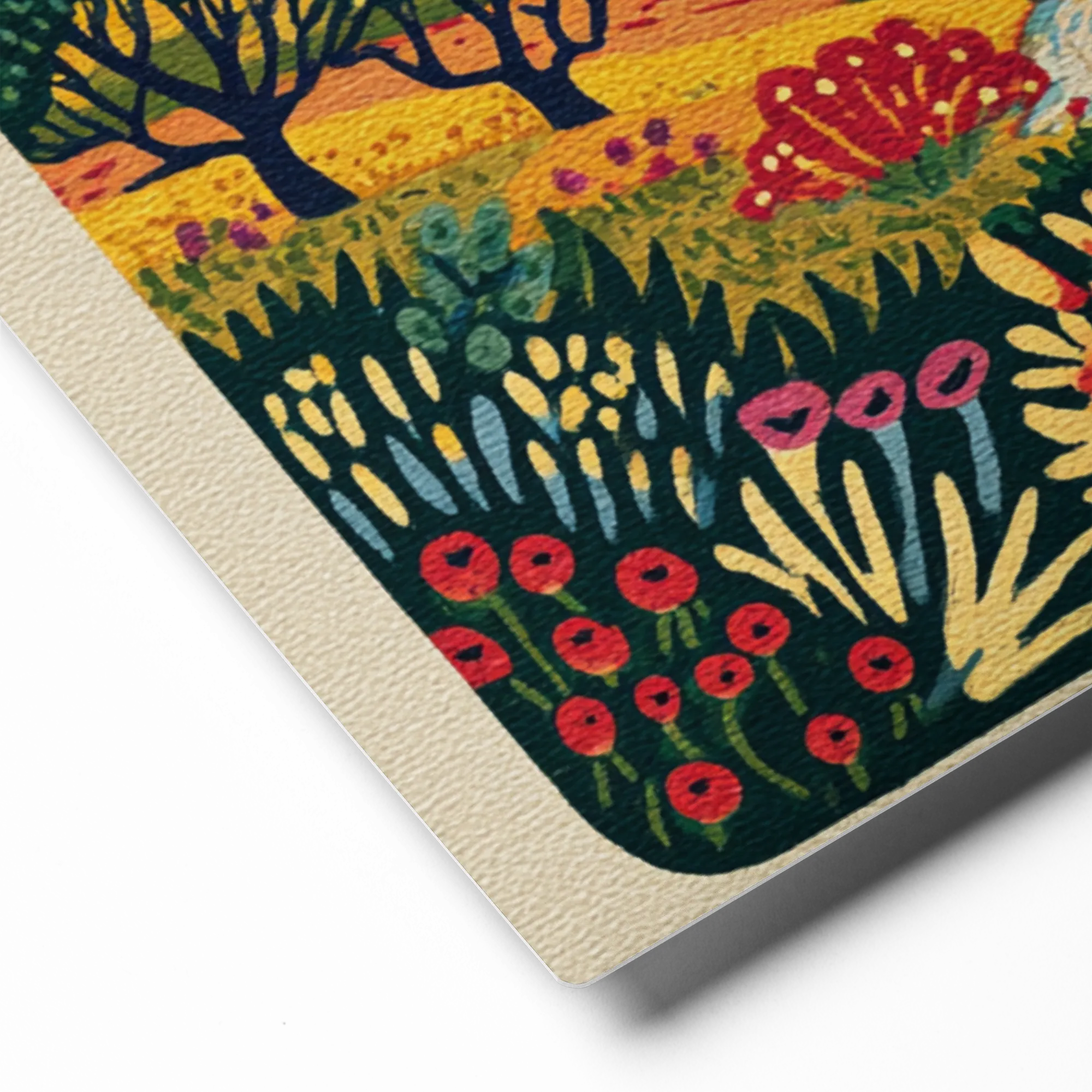 Colorful Folk Landscape | Art Print
