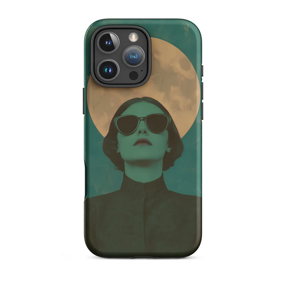 Surreal Woman Portrait with Moon | Phone Case