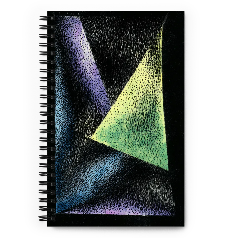 Stippled Neon Geometry 
 Spiral Notebook | 140 pages