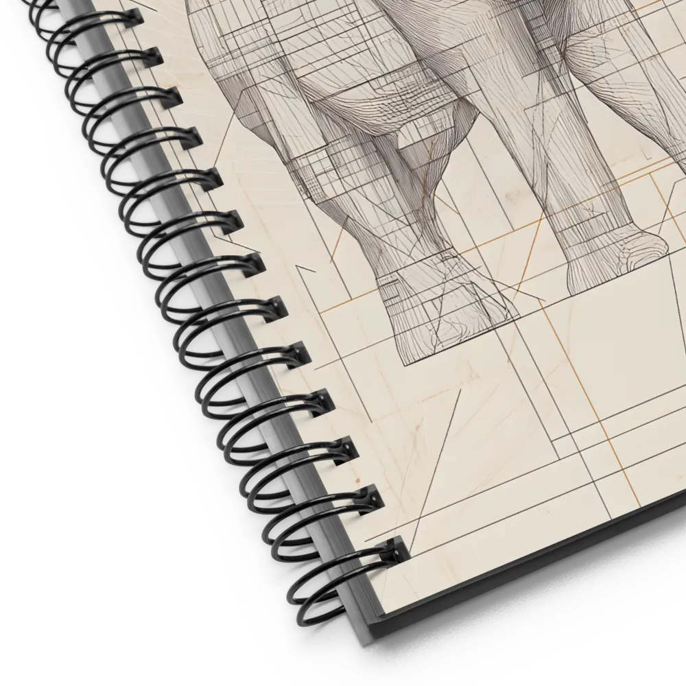Elephant Architectural Study 
 Spiral Notebook | 140 pages