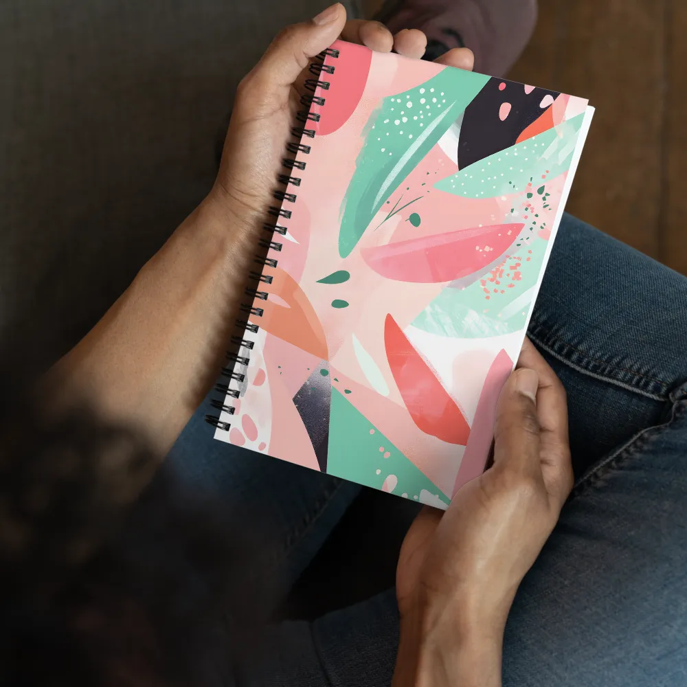 Pastel Flowing Abstraction 
 Spiral Notebook | 140 pages