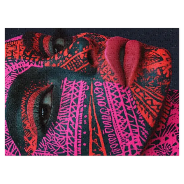 Neon Pattern Portrait | Jigsaw Puzzle (252/520 pieces)