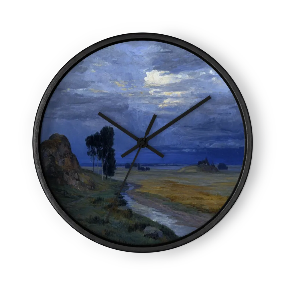 Twilight Over the Fields | Wall Clock
