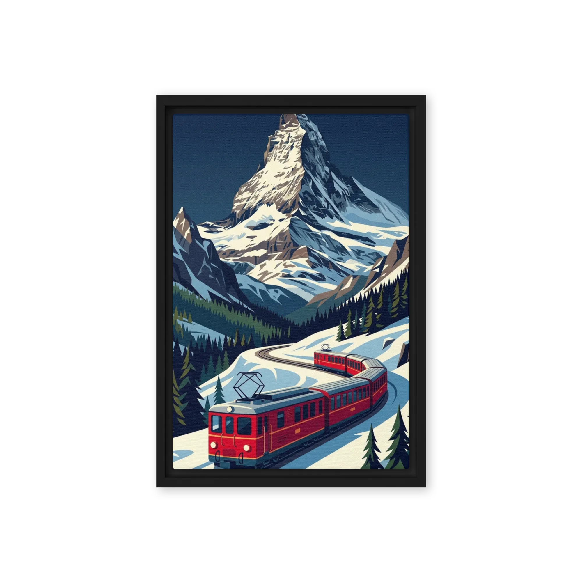 Summit Express 
 Canvas with White Frame