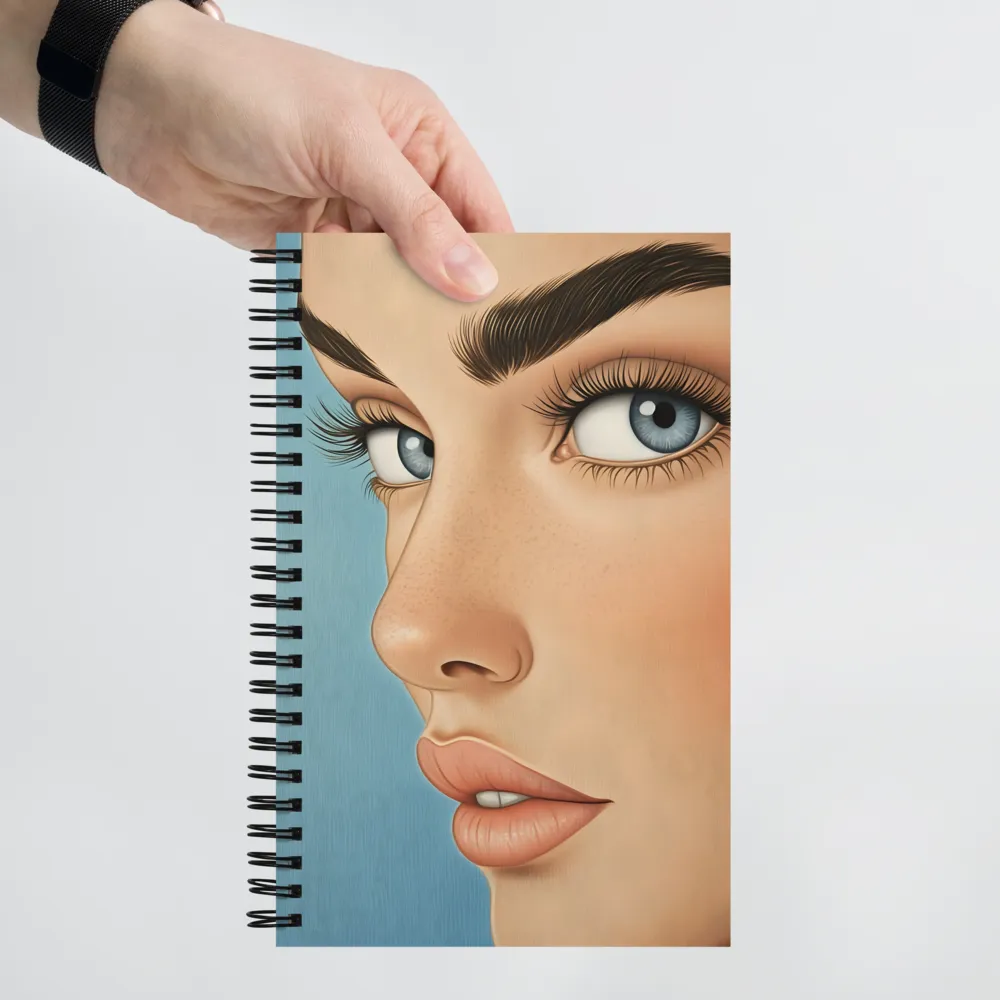 Gaze of the Blue Eyes 
 Spiral Notebook | 140 pages