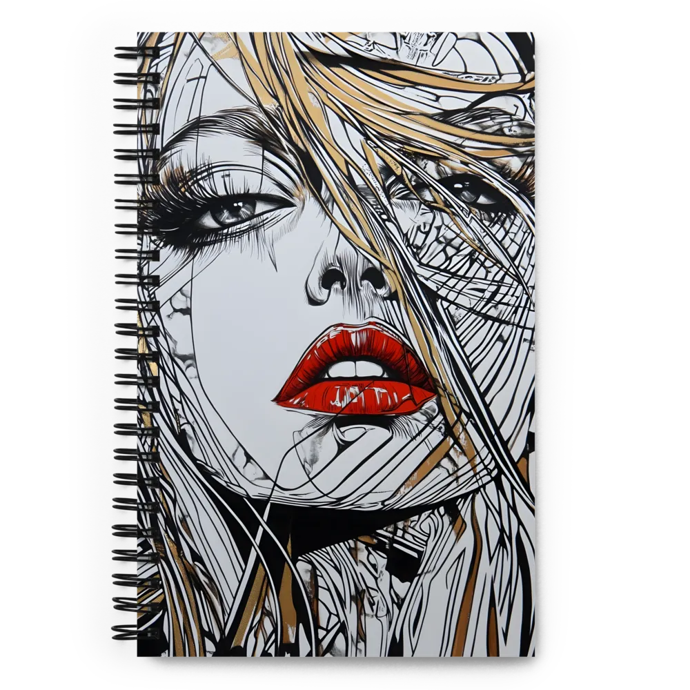 Abstract Pop Art Woman Portrait 
 Spiral Notebook | 140 pages
