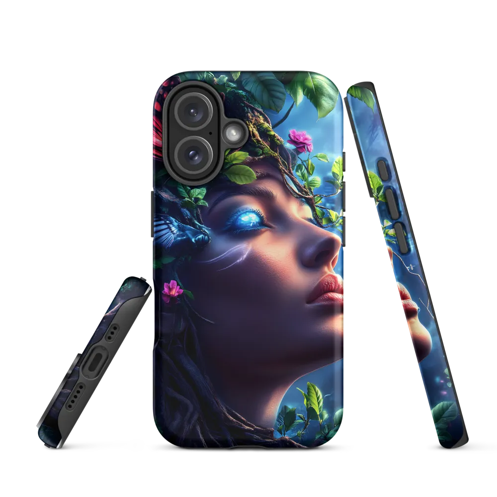 Surreal Nature Woman with Butterflies | Phone Case