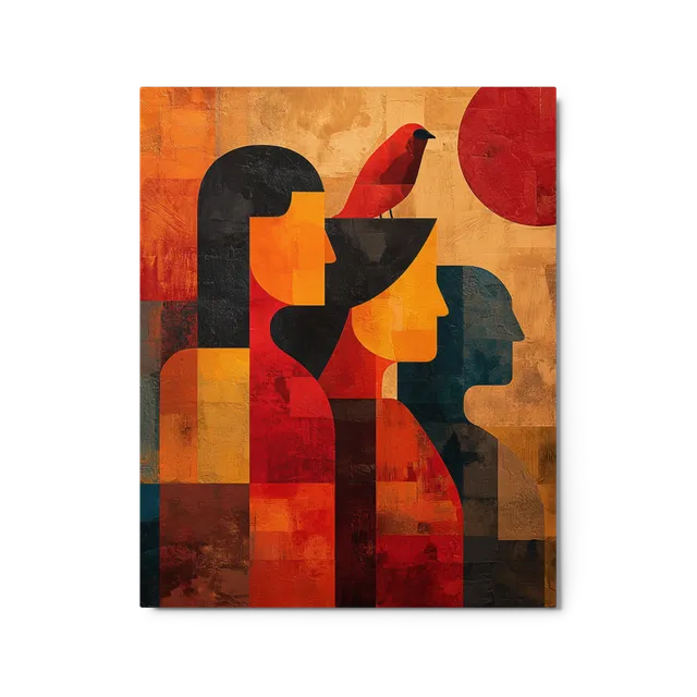Interwoven Profiles | Art Print