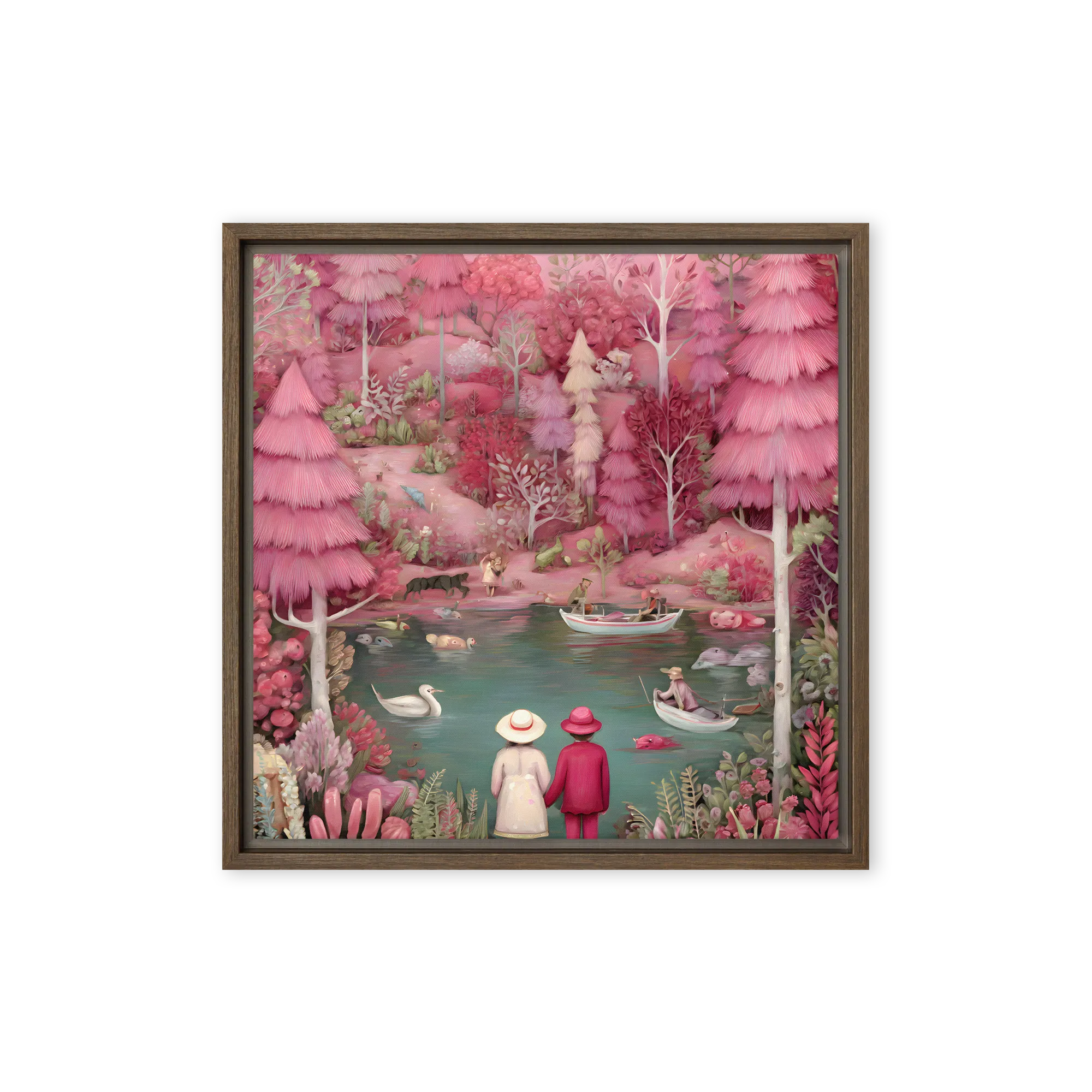 The Whimsical Pink Forest