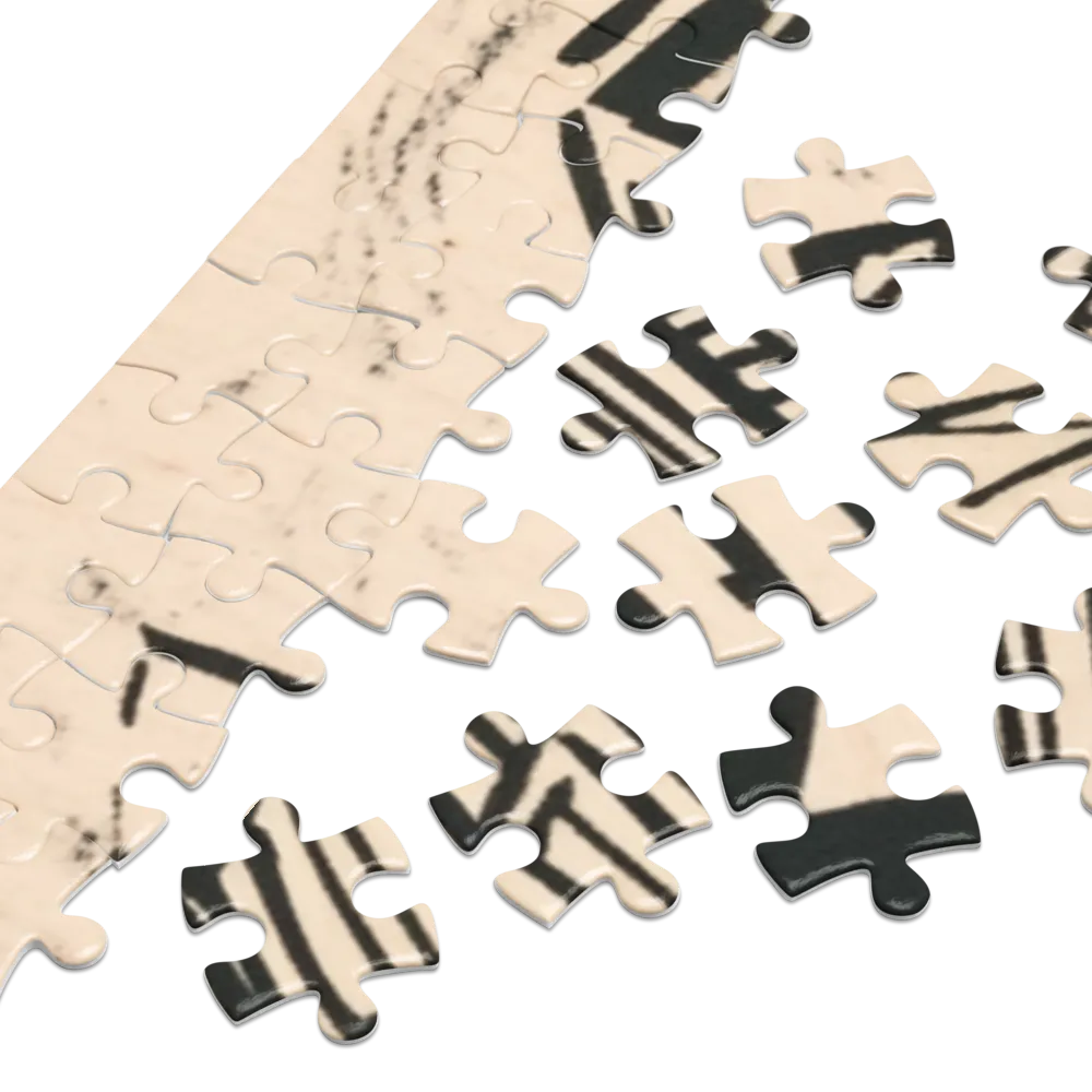 Expressionist Cityscape Woodcut | Jigsaw Puzzle (252/520 pieces)
