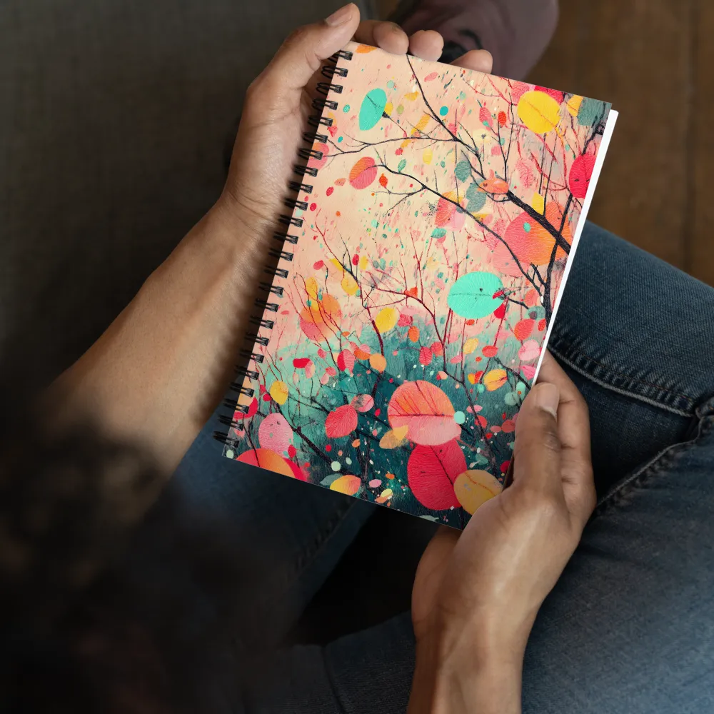 Vibrant Branch Dance 
 Spiral Notebook | 140 pages