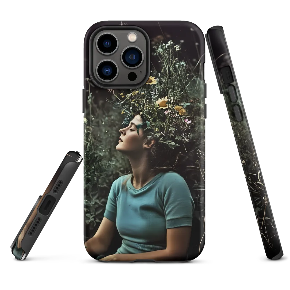 Flower Crown Portrait | Phone Case