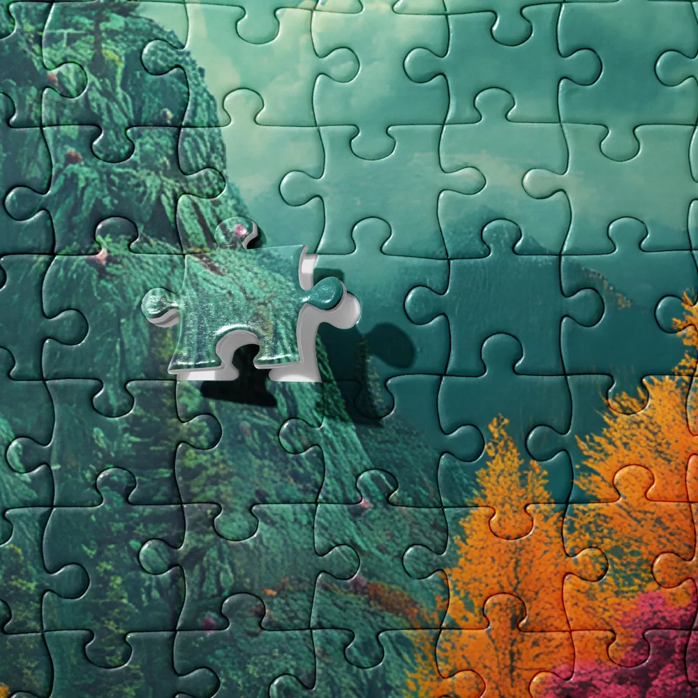 Emerald Stream Valley 
 Jigsaw Puzzle