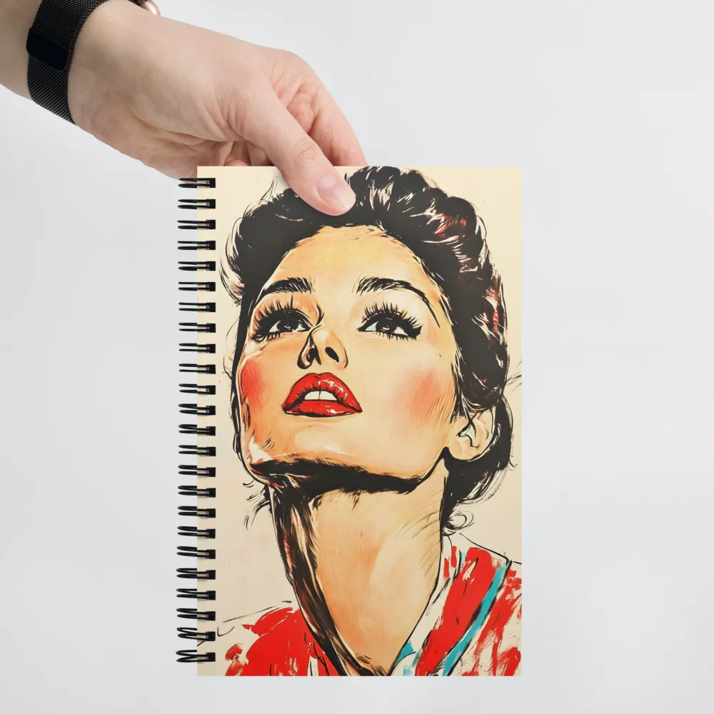 Retro Pop Gaze 
 Spiral Notebook | 140 pages