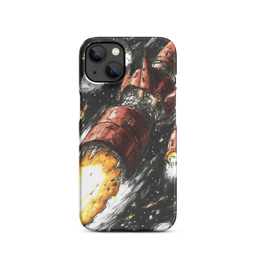 Rocket Launch in Space | Phone Case