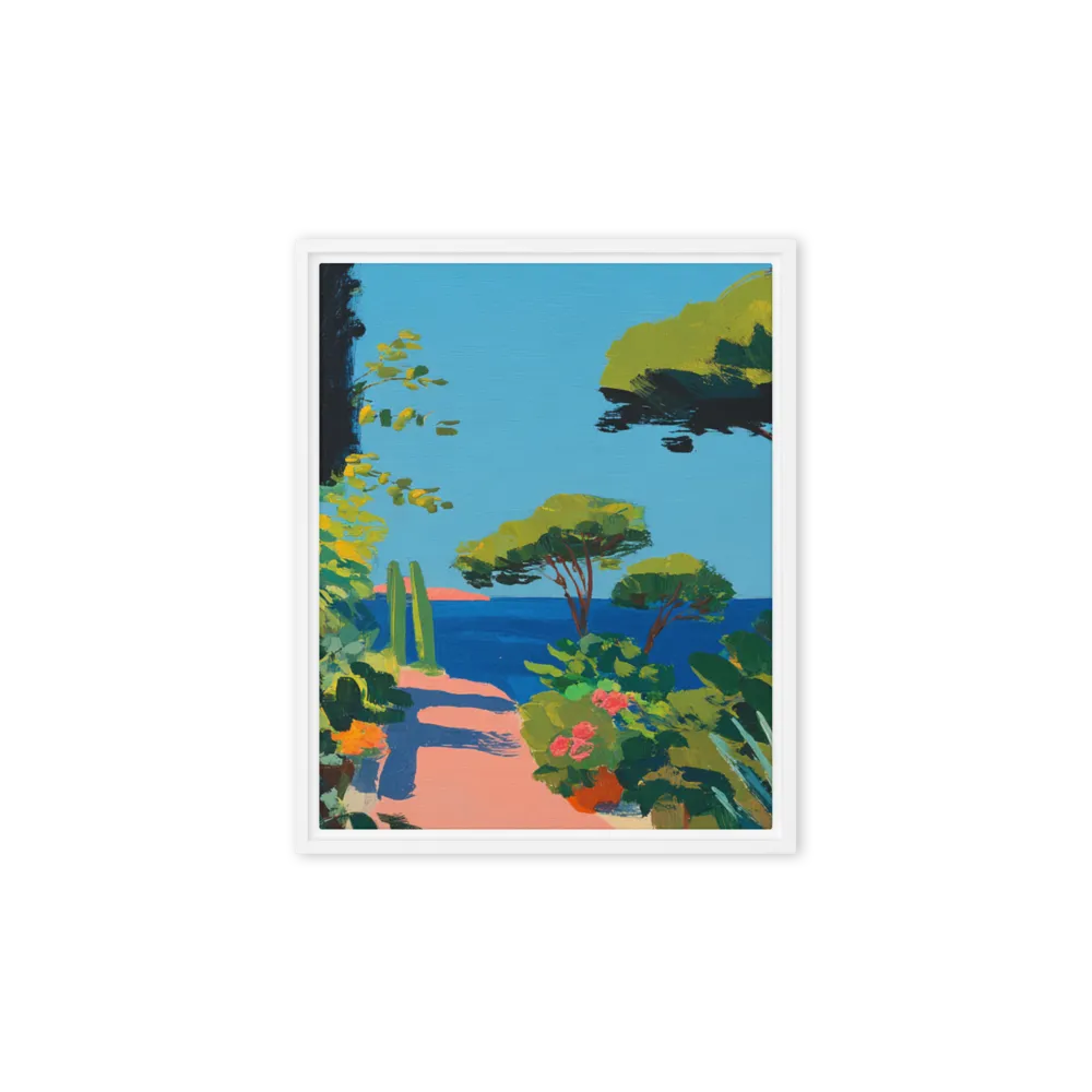 Riviera Pathway 
 Poster with Red oak Frame | 10″x 10″