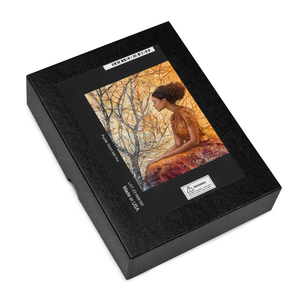Autumn Contemplation 
 Jigsaw Puzzle in Tin Box