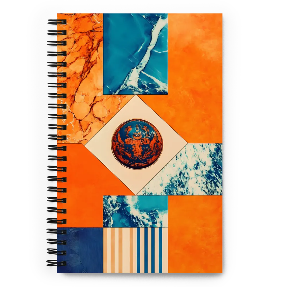 Contrasting Textures Collage 
 Spiral Notebook | 140 pages