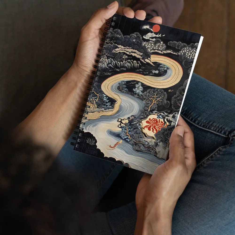 Dragon River Tapestry 
 Spiral Notebook | 140 pages