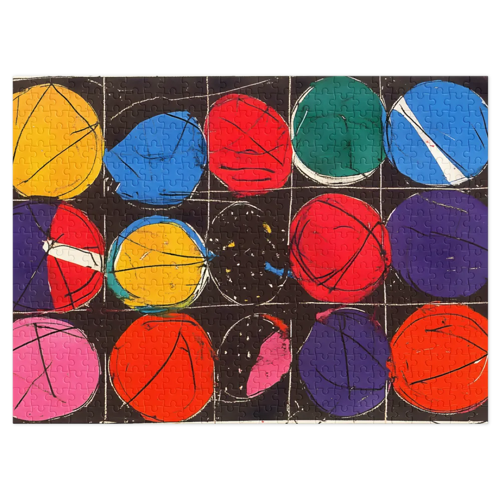 Abstract Geometric Circles Design | Jigsaw Puzzle (252/520 pieces)