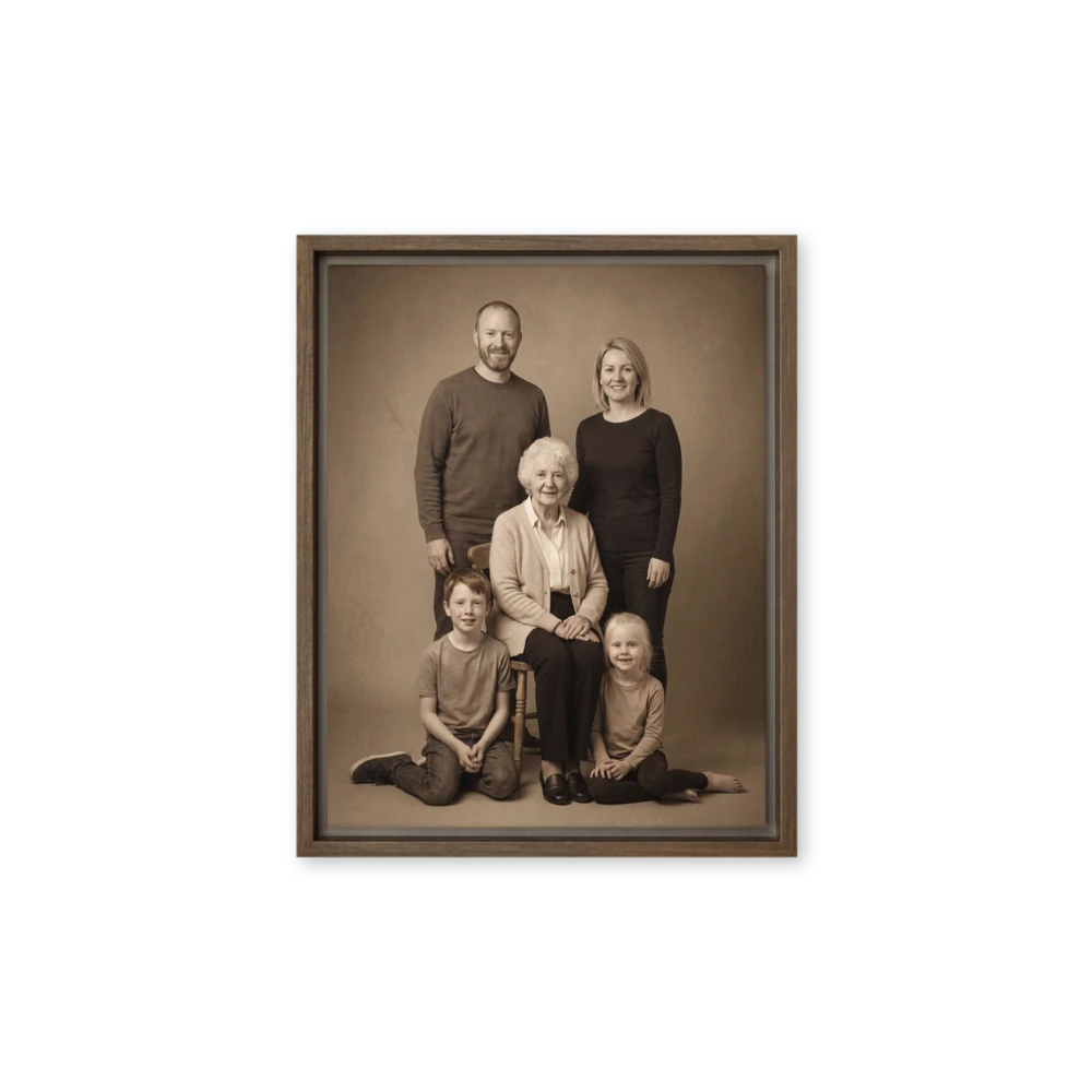 Family Portrait — Vintage Photograph