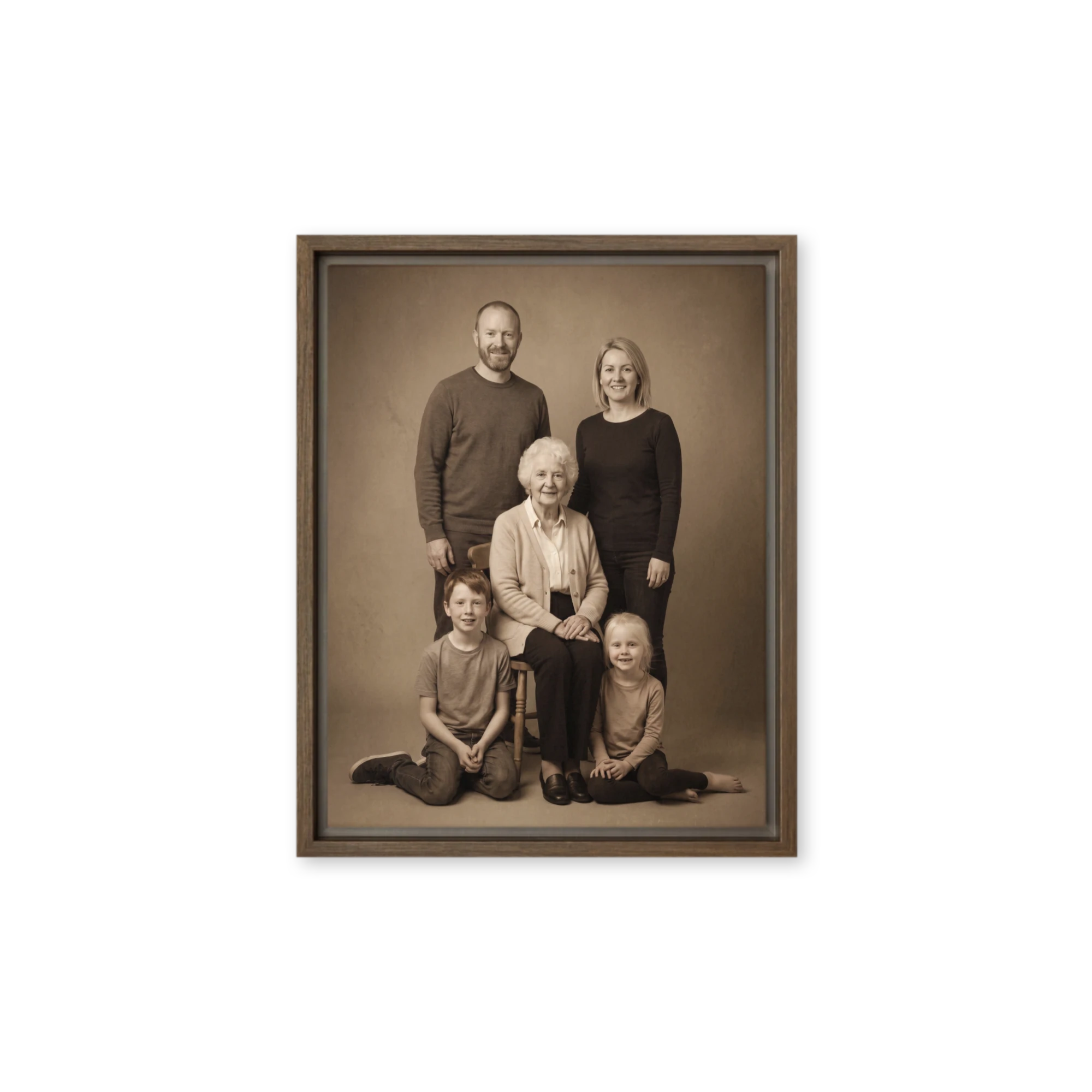 Family Portrait — Vintage Photograph
