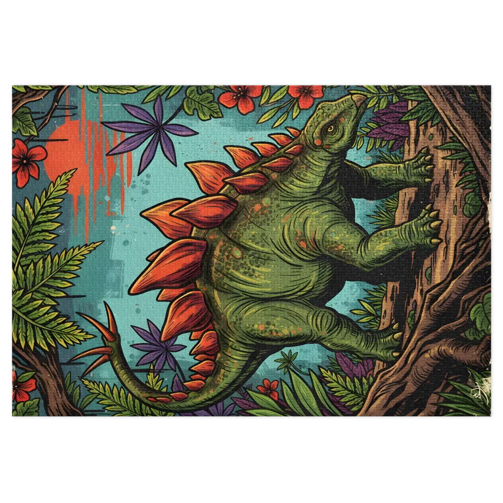 Tropical Stegosaurus | Jigsaw Puzzles