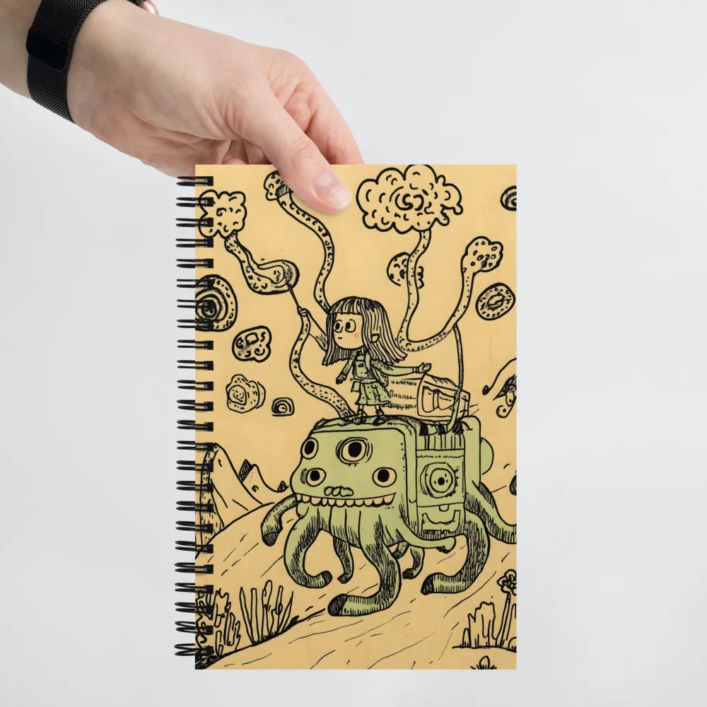 Whimsical Creature Journey 
 Spiral Notebook | 140 pages