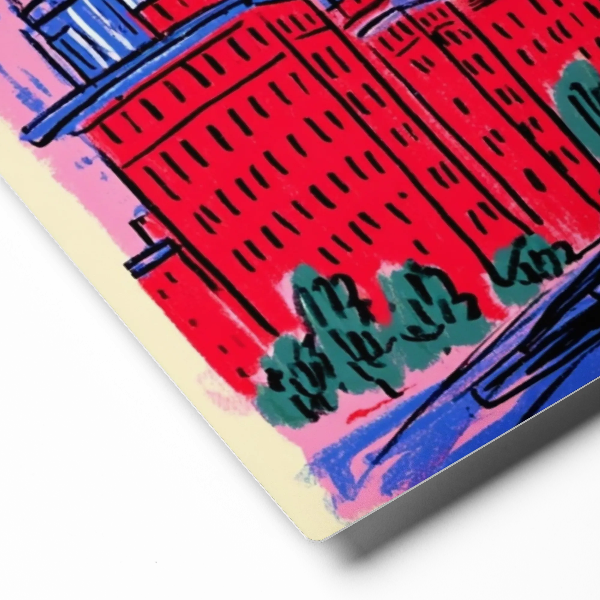 Metropolis in Pink 
 Canvas | 32″x 32″