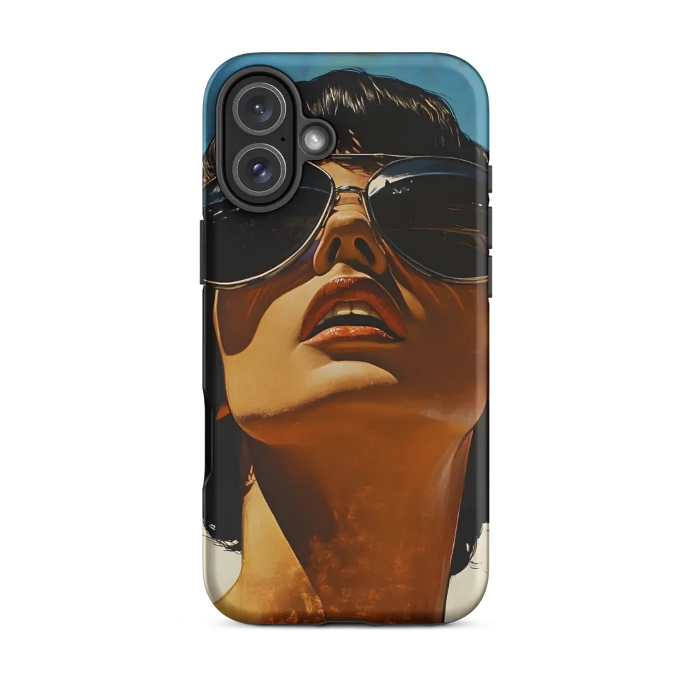 Portrait of a Woman in Sunglasses | Phone Case